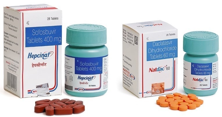 Софосбувир Даклатасвир Hepcinat Natdac Natco Pharma